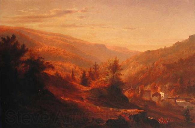 John Hermann Carmiencke Reproduction of the oil painting Catskill Clove Norge oil painting art